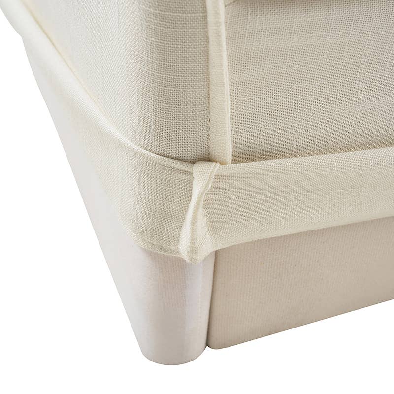 Slipcovered Sofa: White