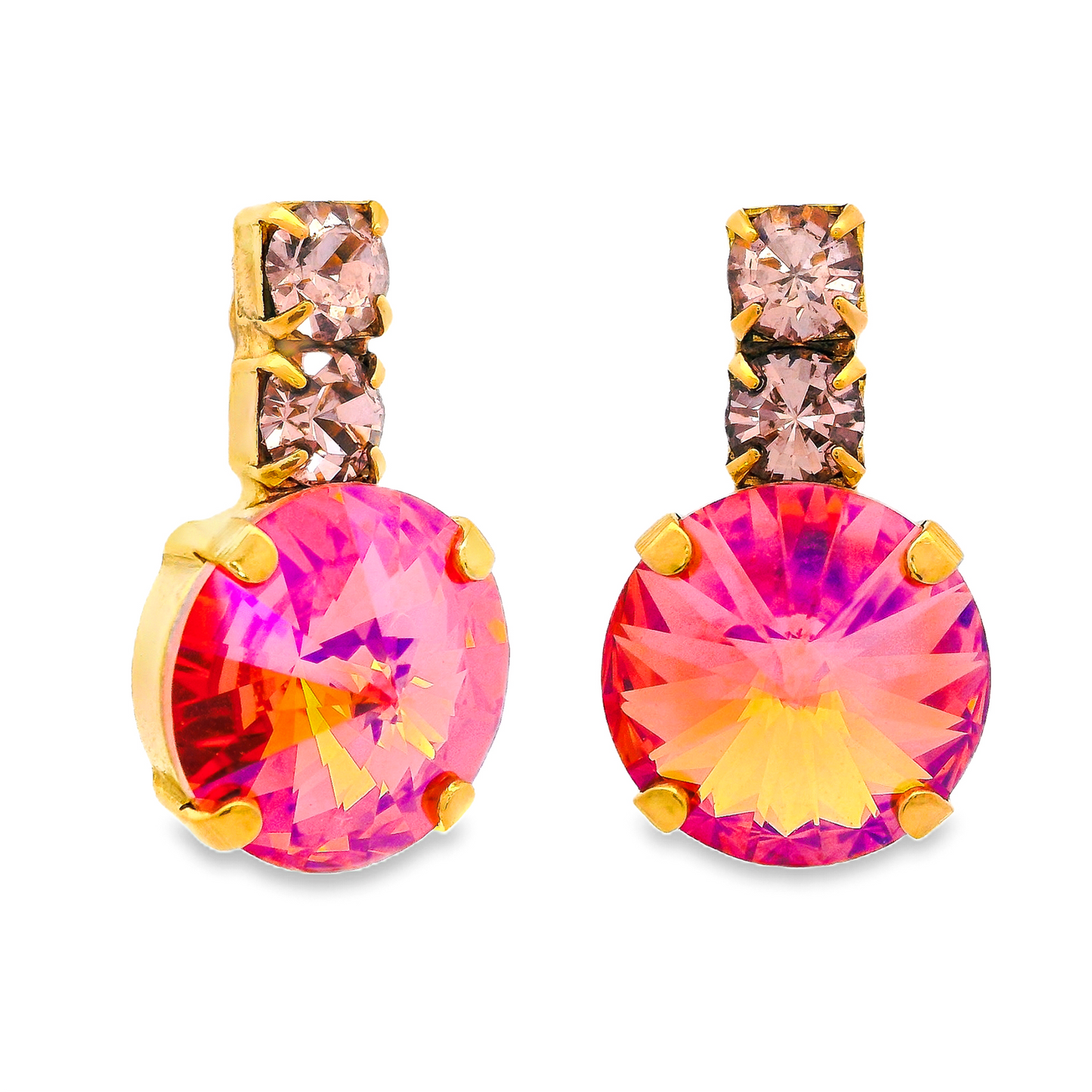Rose & Peach Lemon Earrings