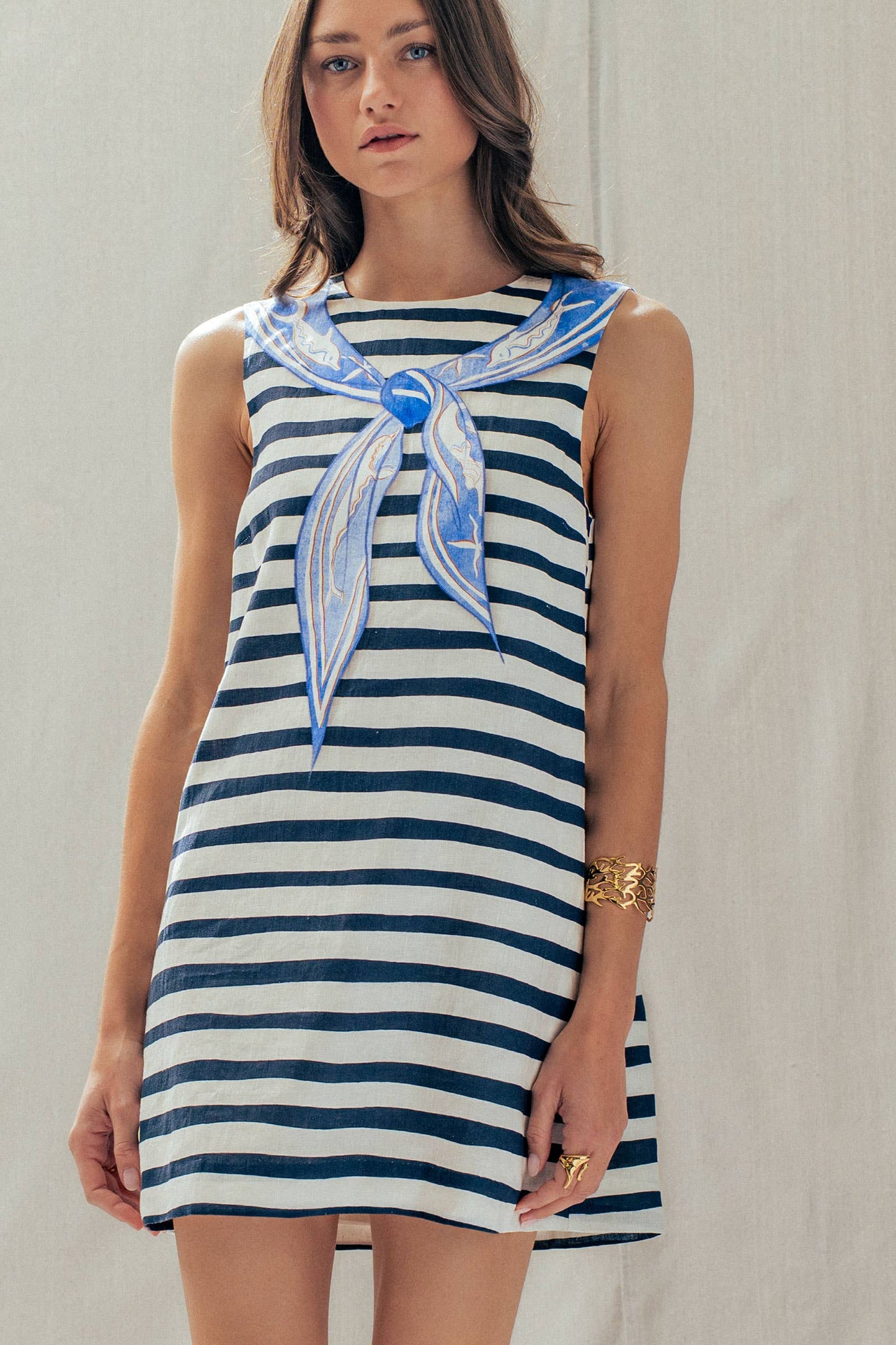 Nautical Bandana Shift Dress
