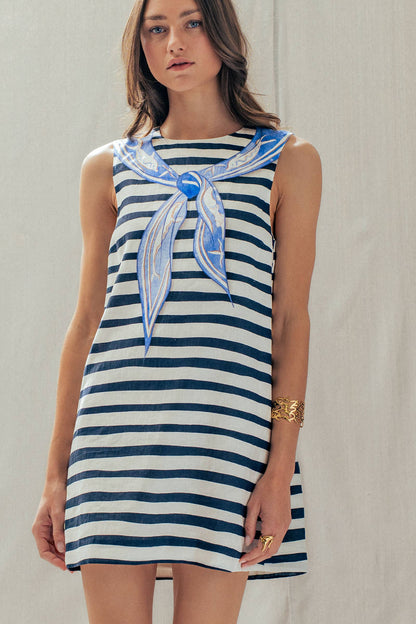 Nautical Bandana Shift Dress