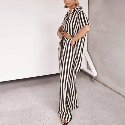 BLACK & WHITE STRIPED SET