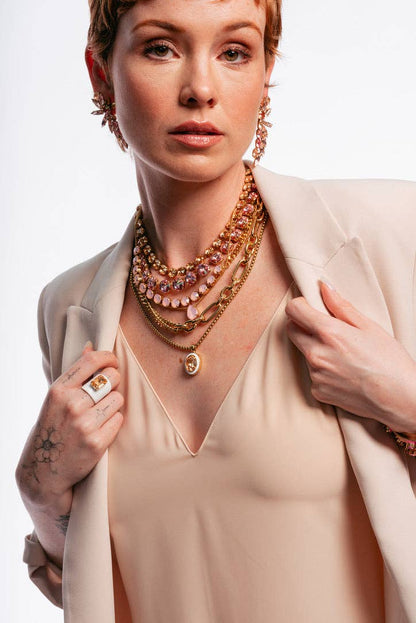 Sarina Necklace in Candy Crush: Fuchsia Matt
