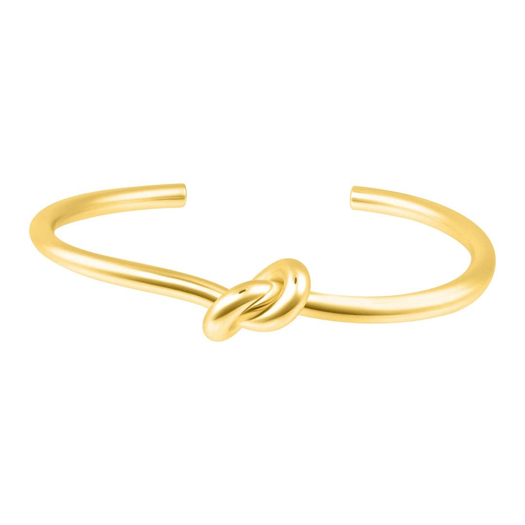 Gold Knot Cuff Bracelet
