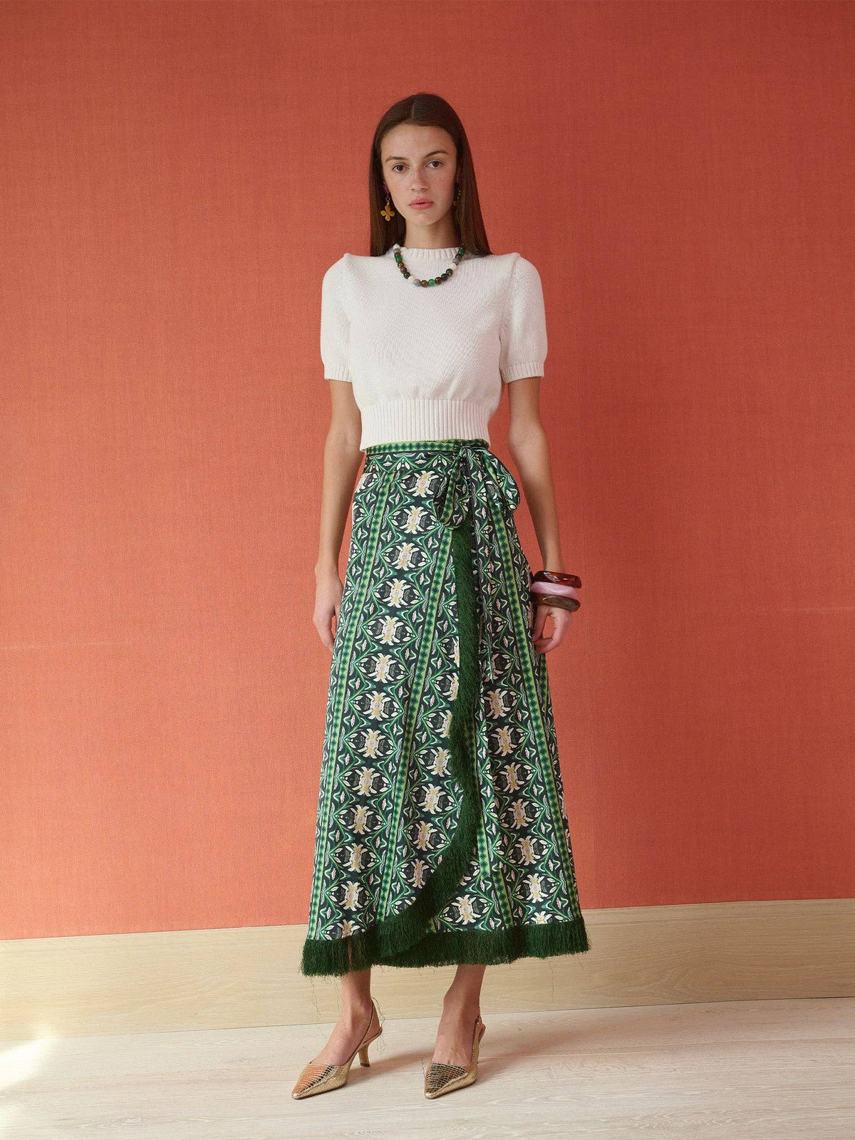 Cooper Wrap Skirt - Garland Green