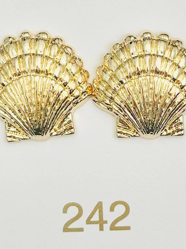 Gold Shell Studs