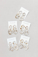 Load image into Gallery viewer, Cream Lucite Chain Earrings
