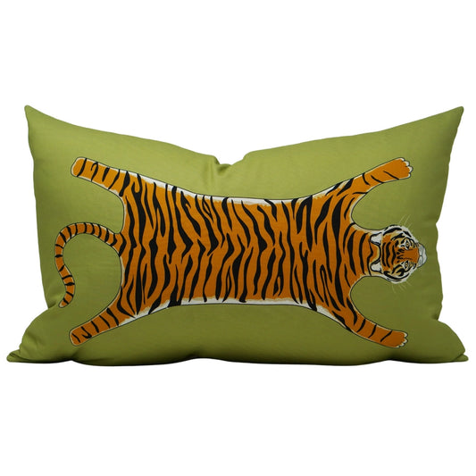 Green Tigris Lumbar Pillow