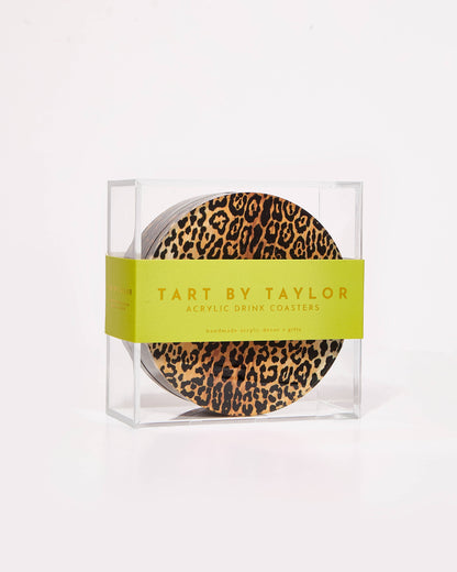Leopard Print Coaster: Set of 4