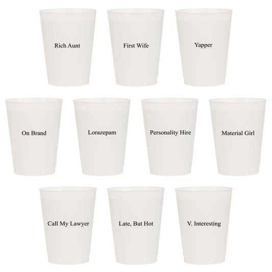 Rich Girl Summer Frosted Cups: Pack of 10