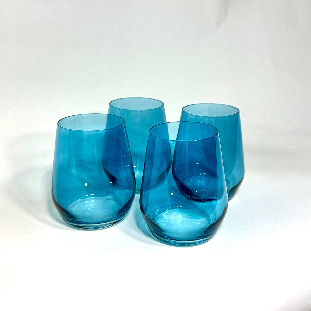 Blue Lagoon - Stemless Wine Glass