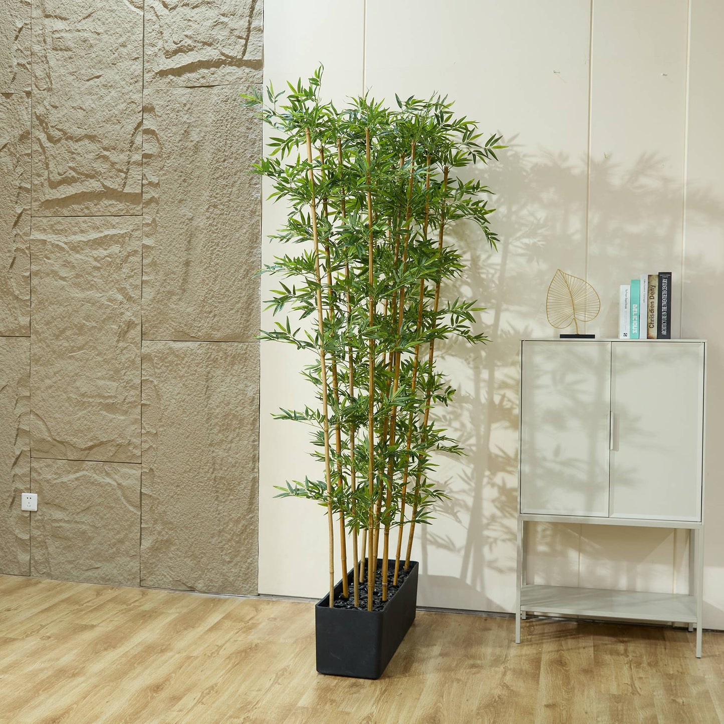 84" Faux Bamboo Plant in Planter