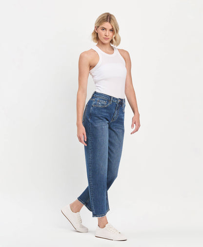 HIGH RISE BARREL JEANS