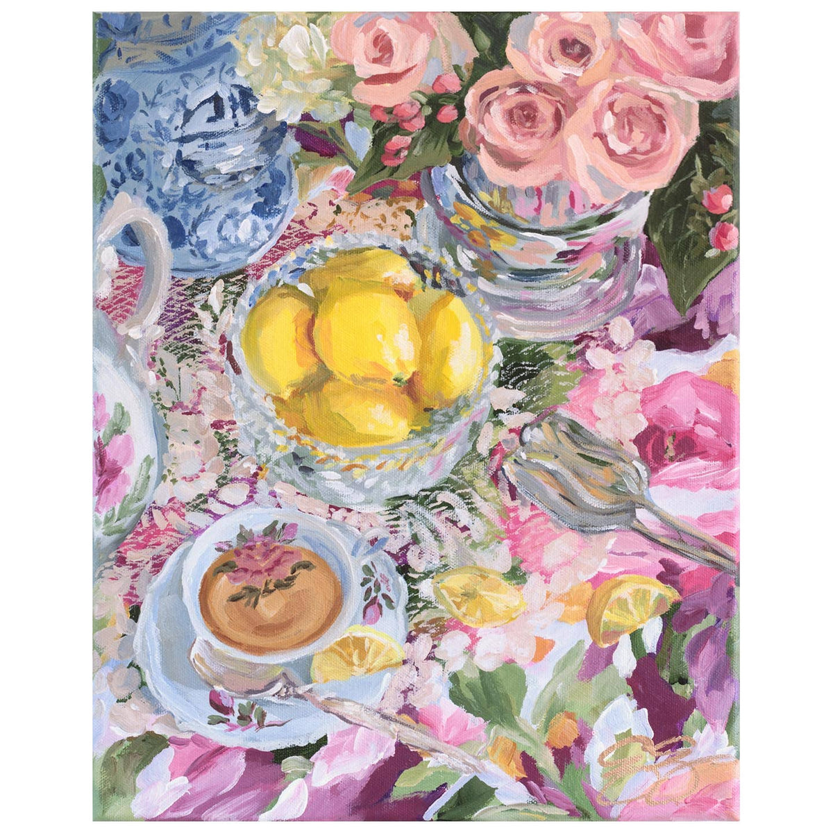 Lemon Tea No. 1, a fine art print on paper: 13 x 19 inches