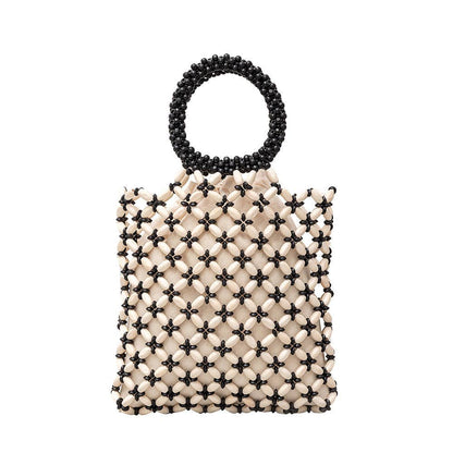 Black & White Beaded Handbags