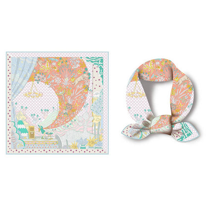 Light Blue Silk Scarf