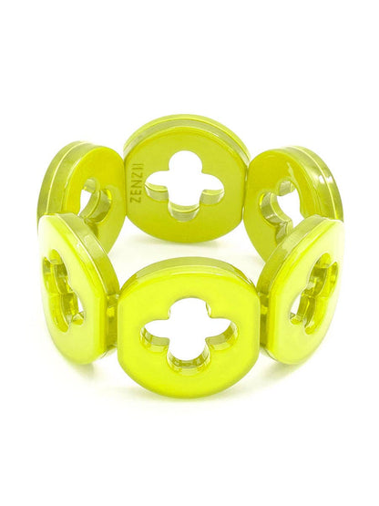 Resin Clover Bracelet: L.BLU