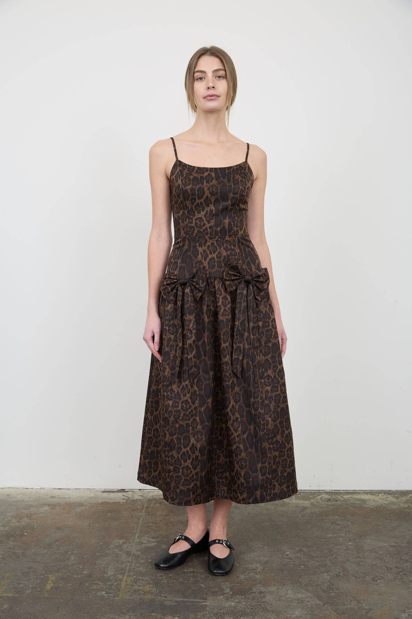 LEOPARD DROP WAIST DRESS