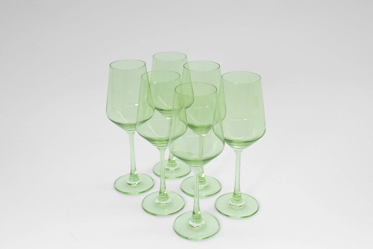 Matcha Green - Colored Wine Glass