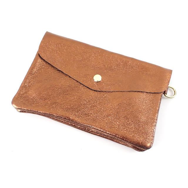 Purple Leather Crossbody Bag