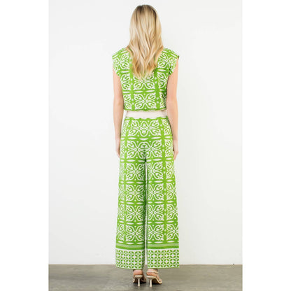 Green Sleeveless Knit Top