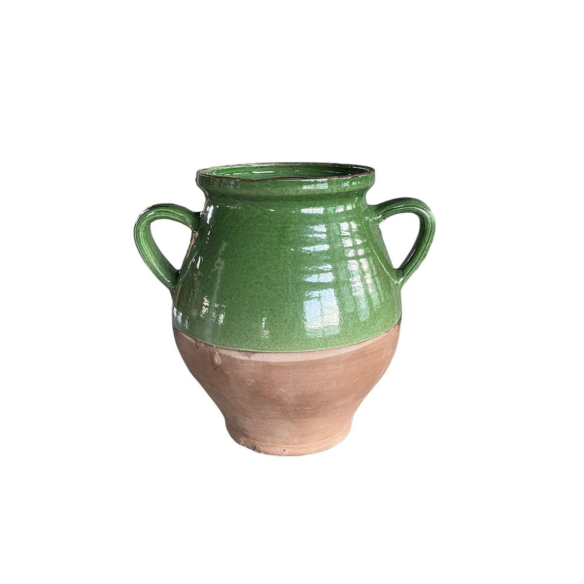 Cottage Crafted 2-Handle Jug: Light Green