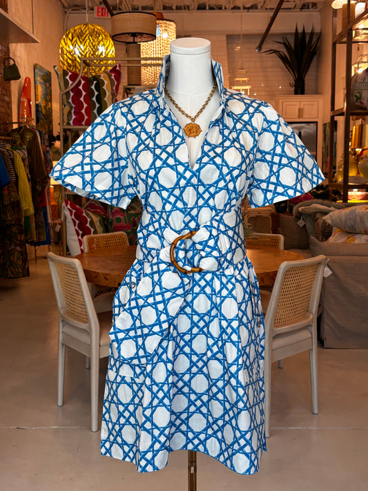 Brooke Dress - Coastal Cane