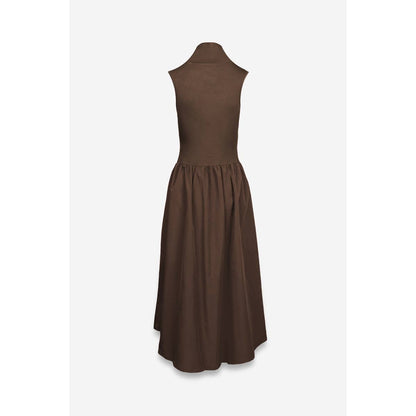 Dark Brown Midi Dress