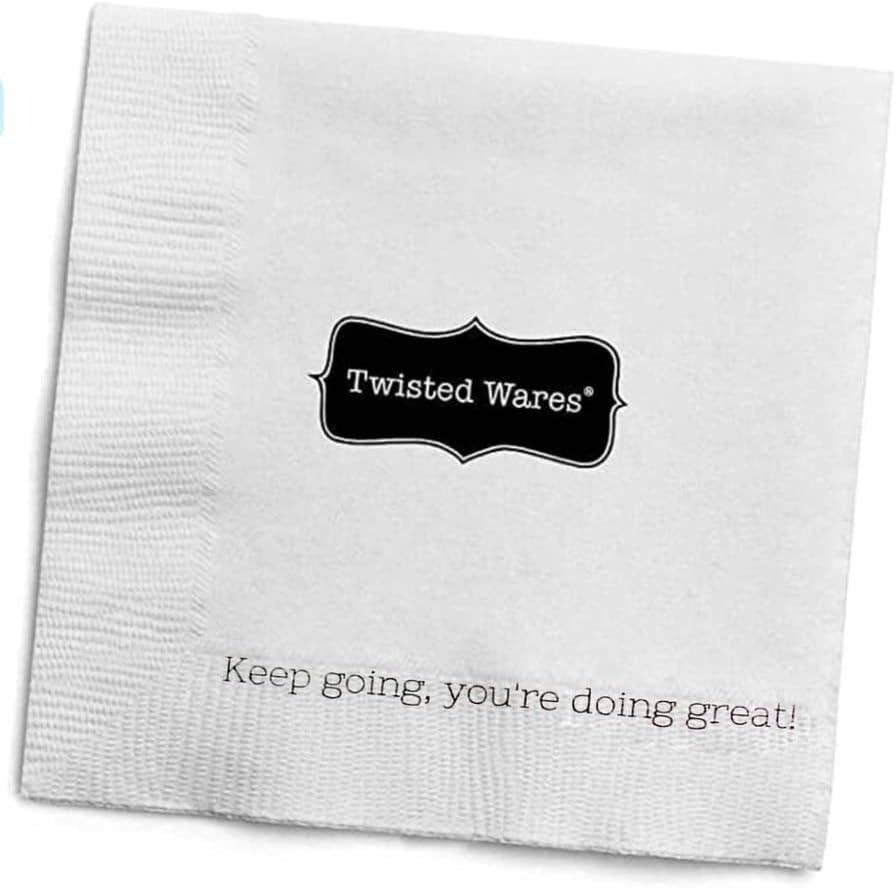 Funny Cocktail Napkins | PLEASE PRETEND YOU’RE HAVING FUN