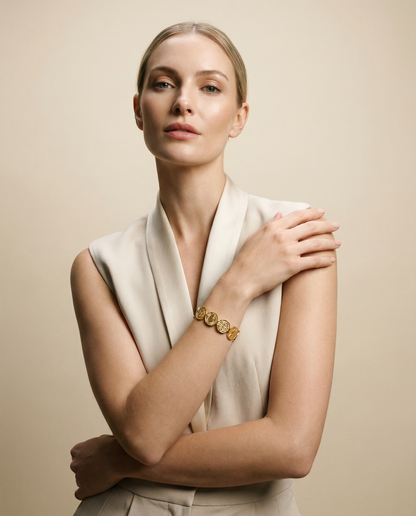 Saint Benedict Coin Bracelet