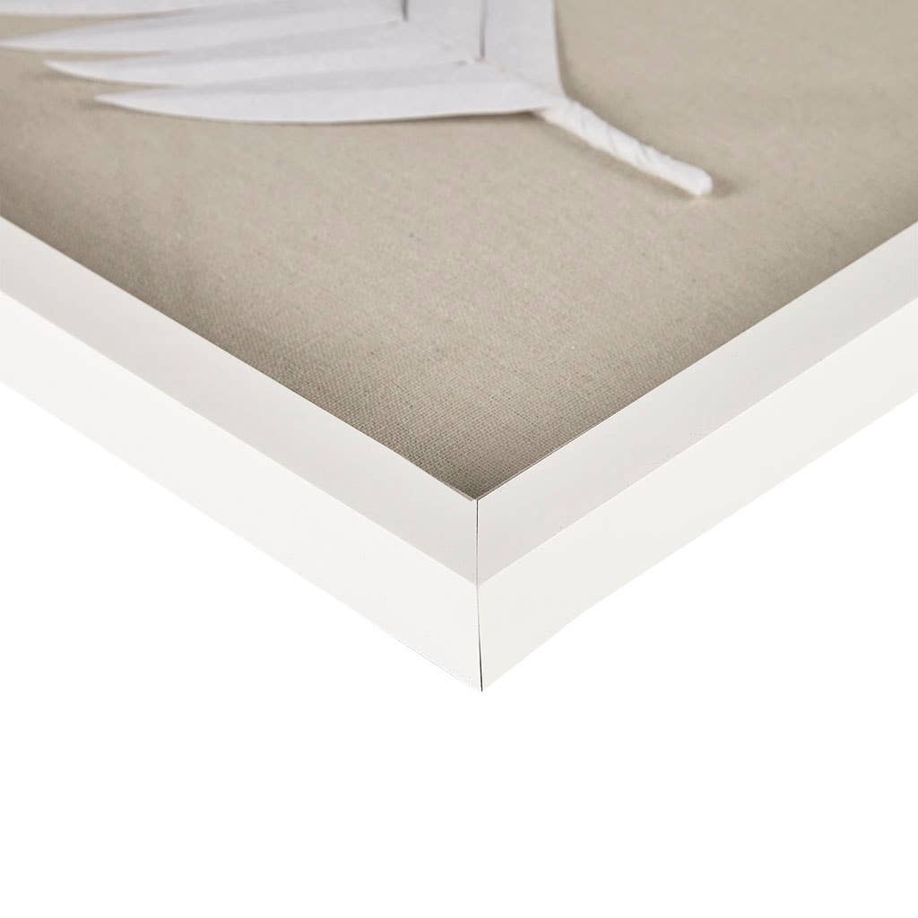 Handmade Rice Paper Palm Leave Wall Decor - Square
