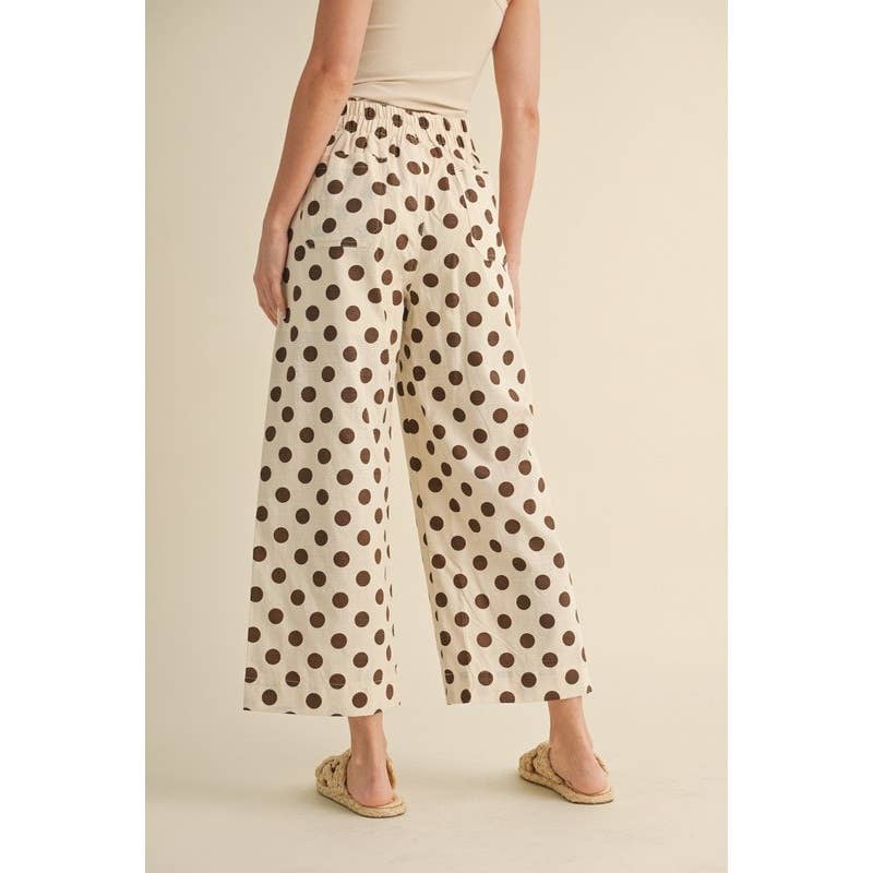 Polka Dot Wide Leg Pants