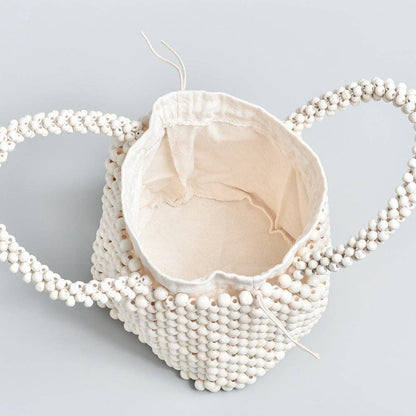 Ivory Beaded Handbag