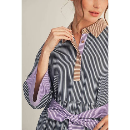 Striped Midi Dress