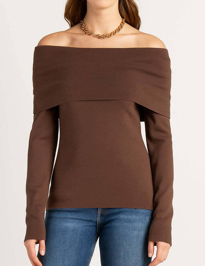 Black Off-Shoulder Top