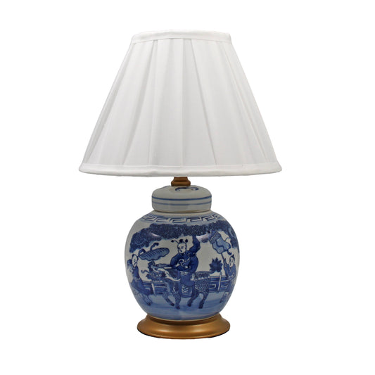 Mini Blue And White Jar Lamp