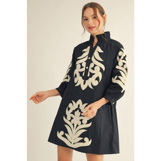 Black & White Shift Dress
