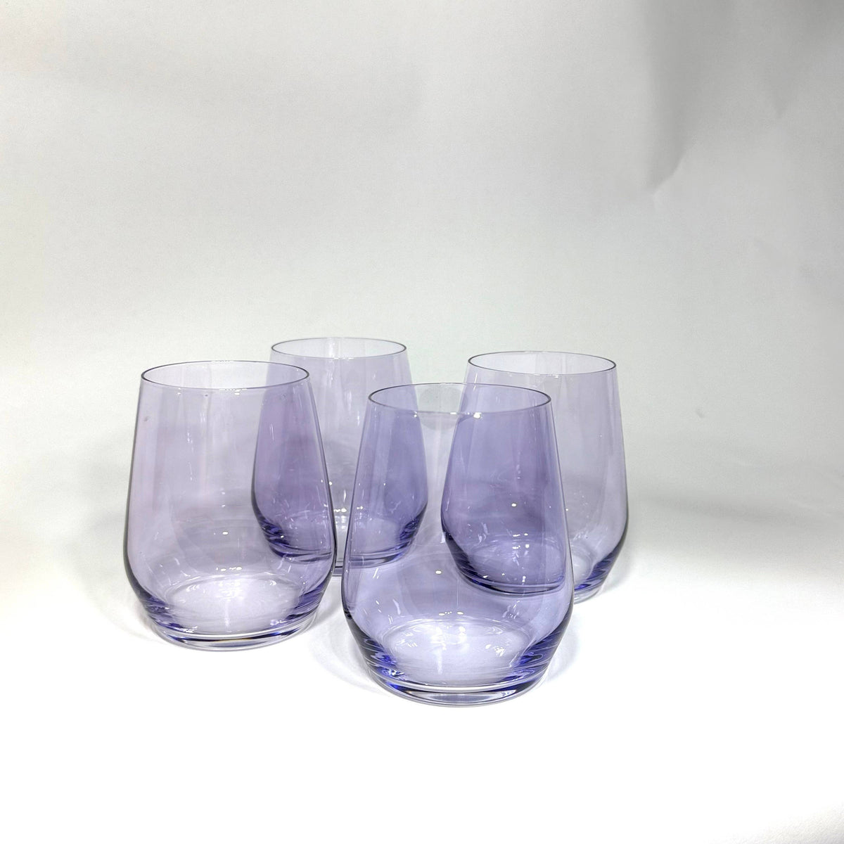 Lady Lavender - Stemless Wine Glass