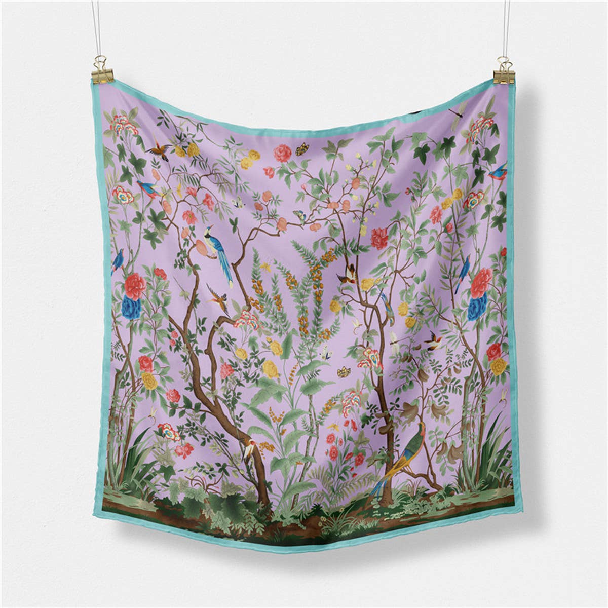 Light Purple Silk Scarf