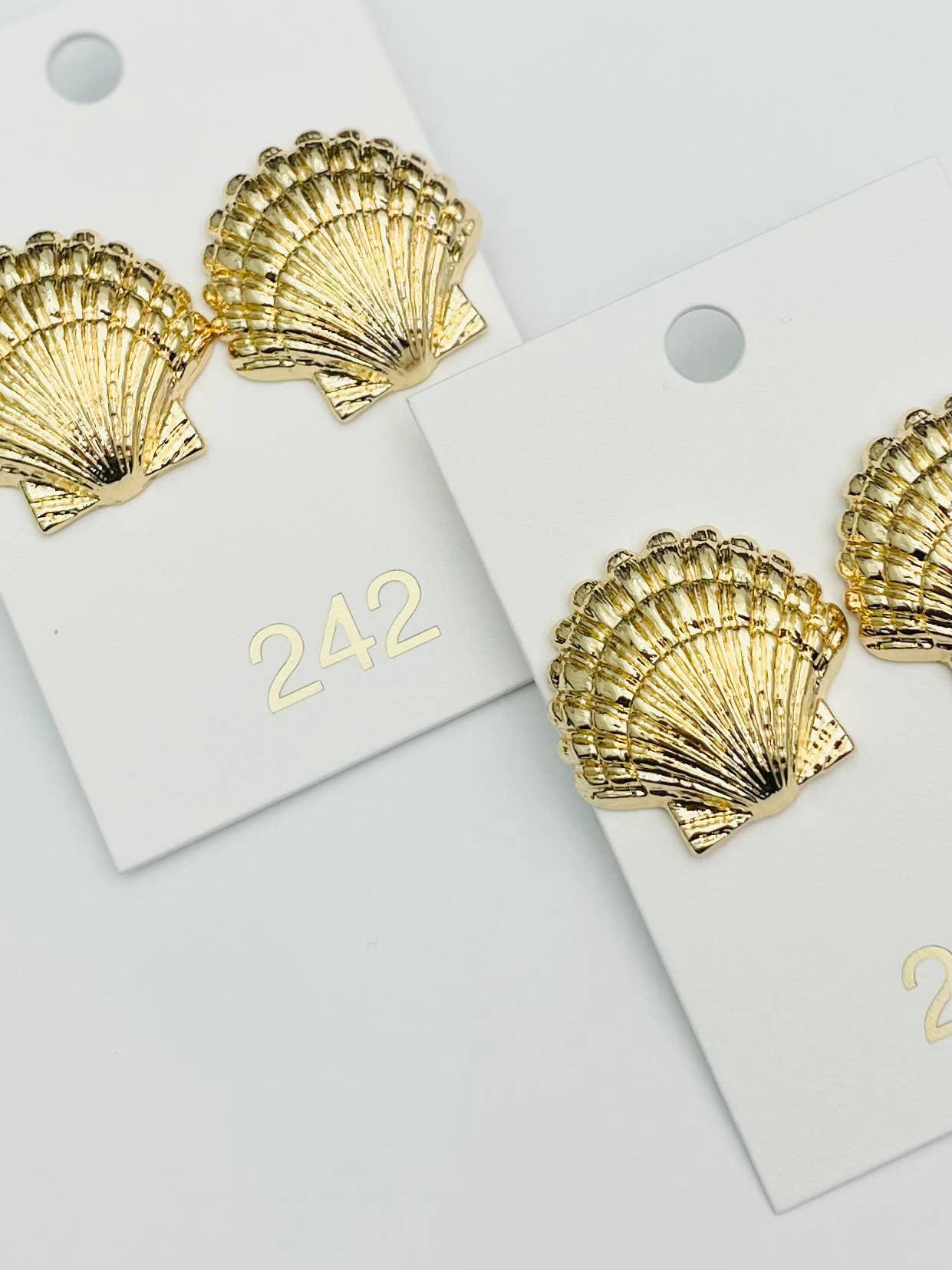 Gold Shell Studs