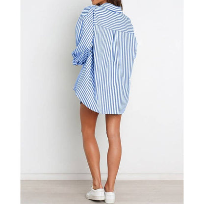 Blue & White Striped Set