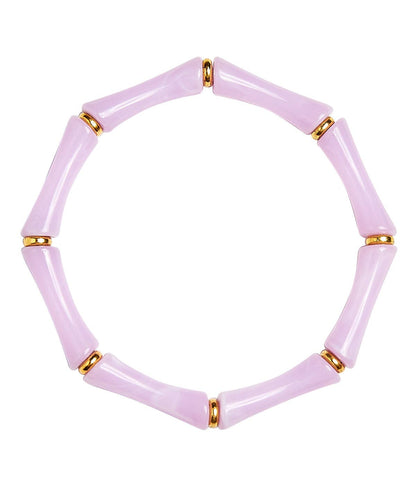 Lucy Bamboo Bracelet: Hot Pink