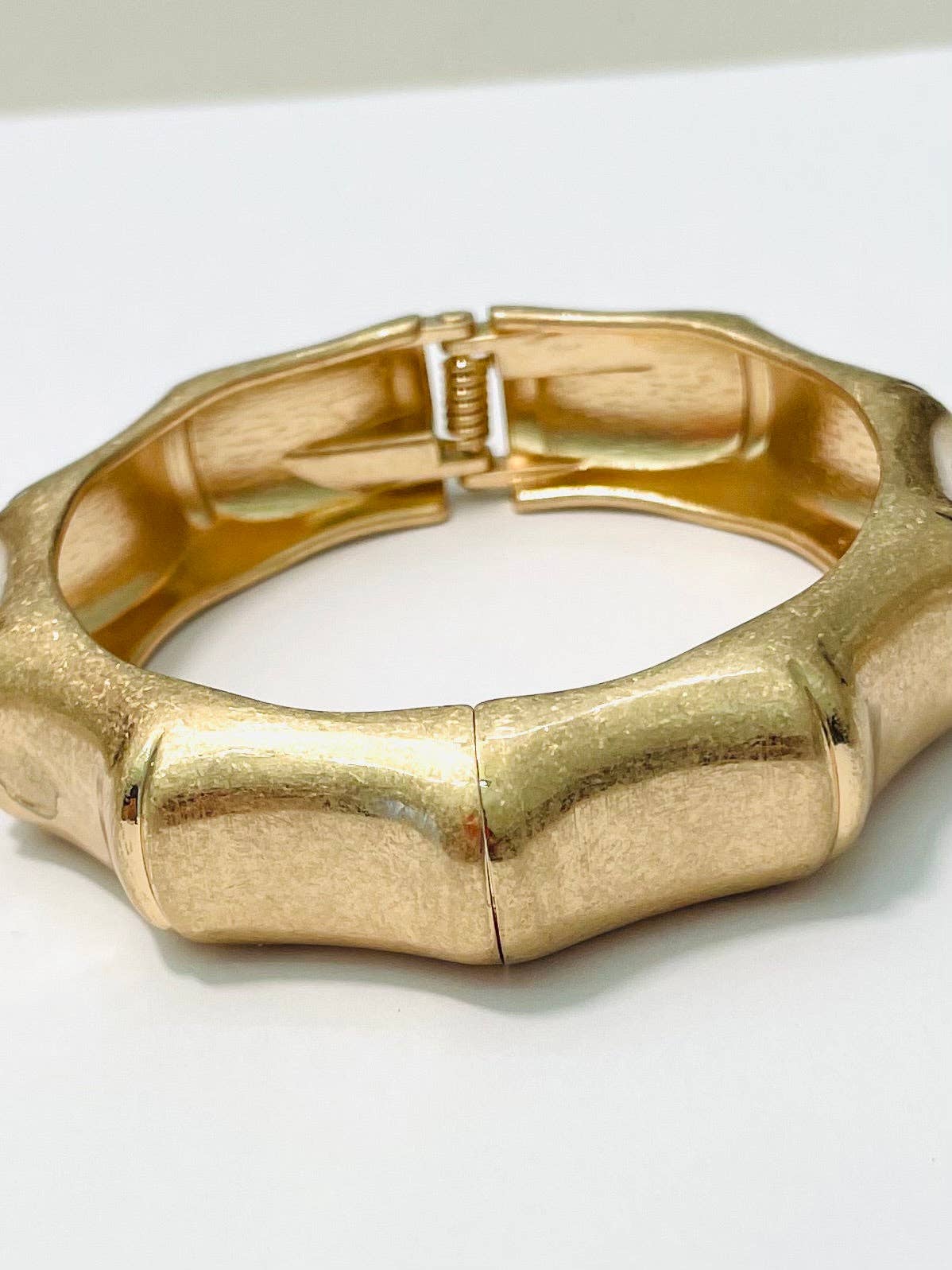 Vintage Gold Bamboo Cuff