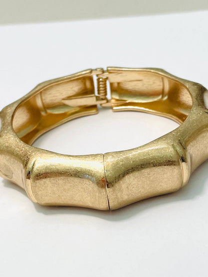 Vintage Gold Bamboo Cuff