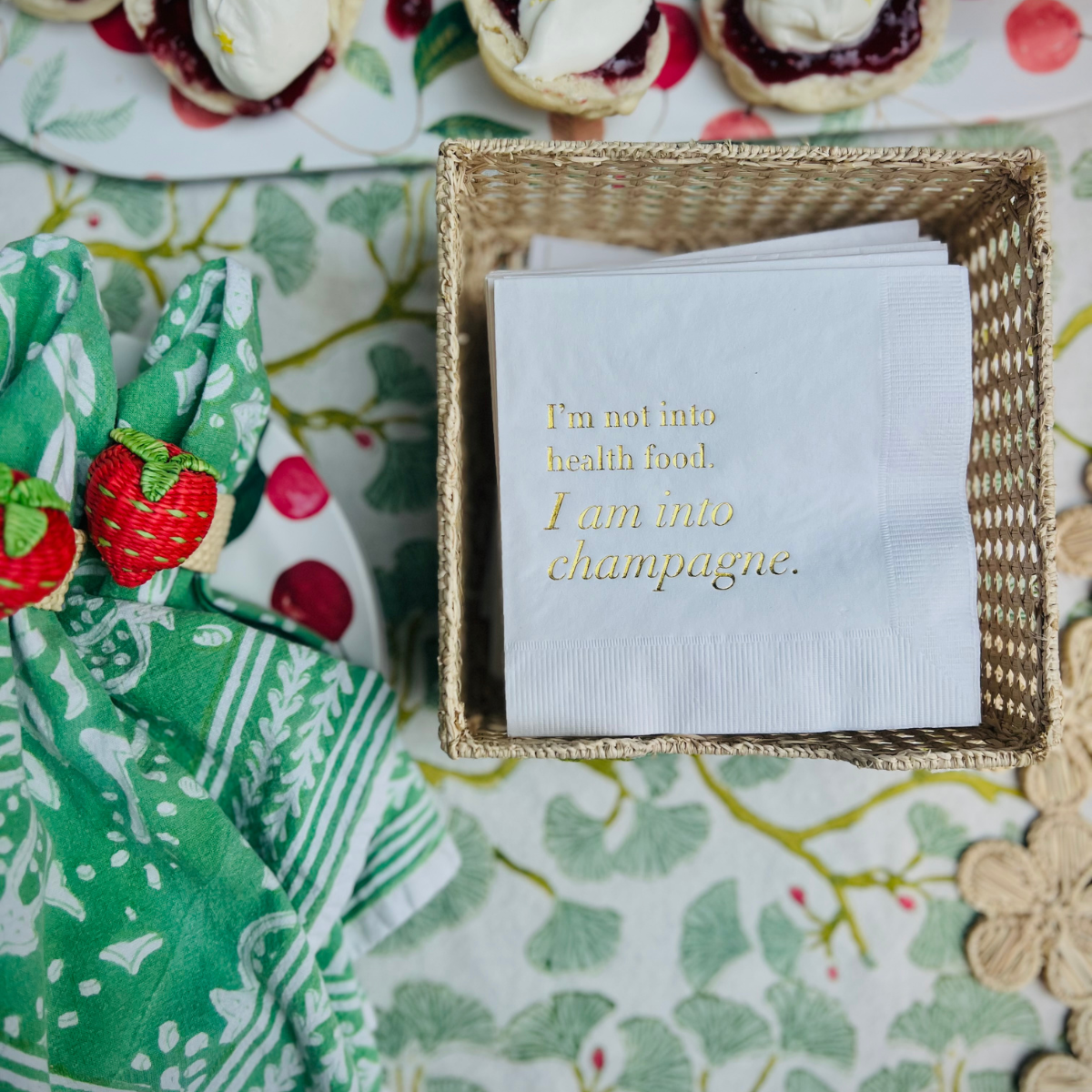 "I Am Into Champagne" Cocktail Napkins