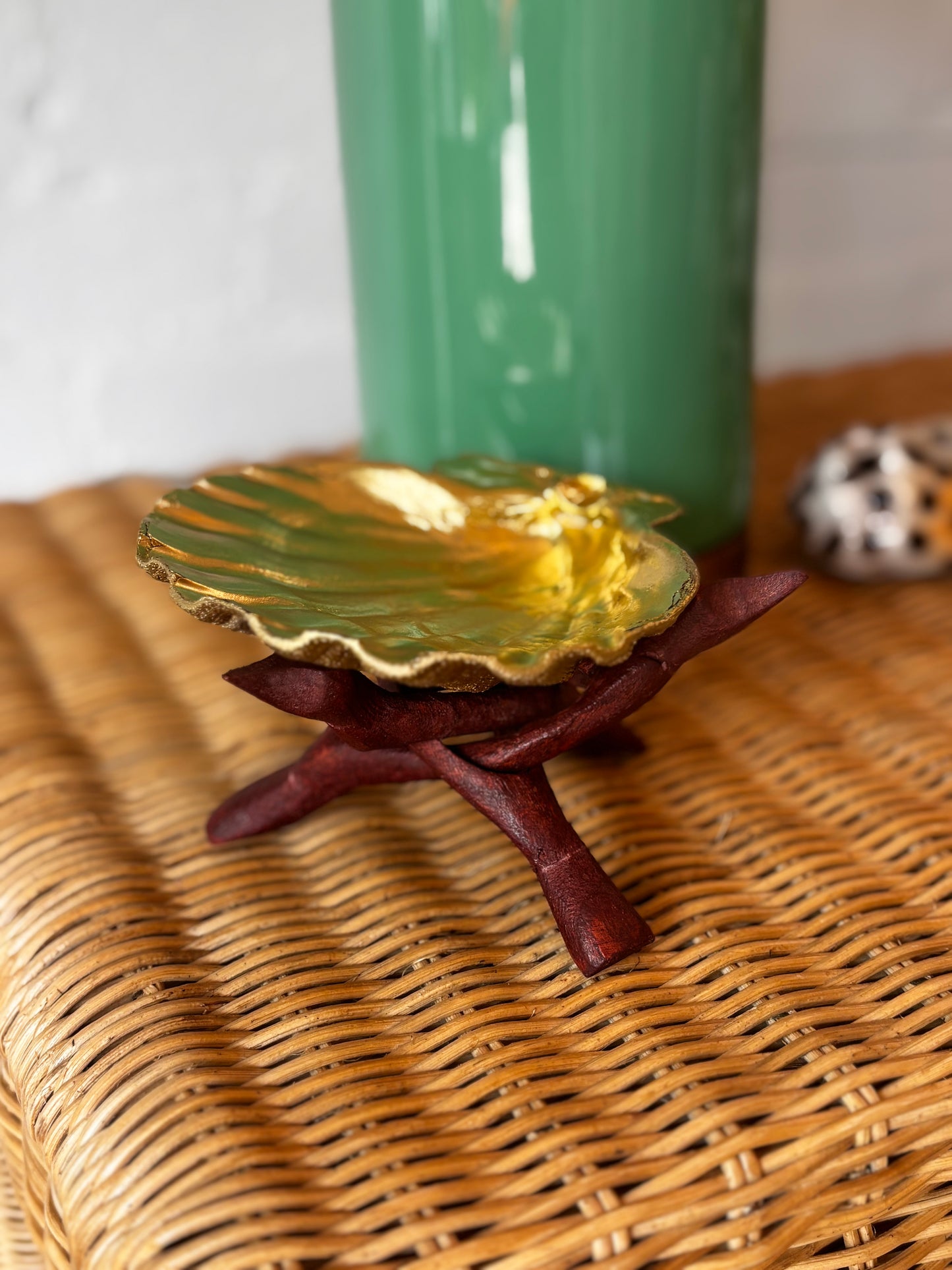 Gold Shell on Stand