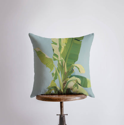 Blue Sky Palm Tree Pillow