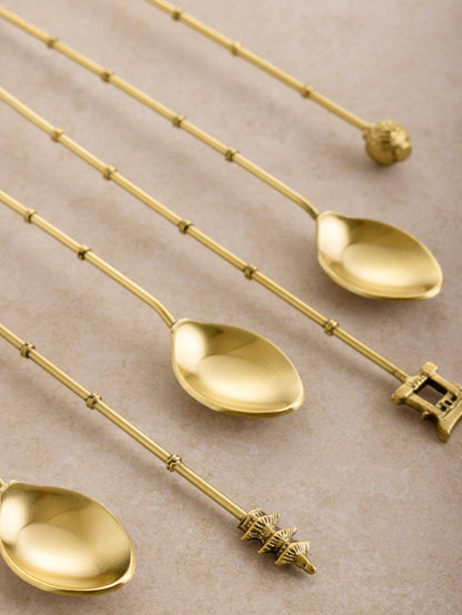 Gold Cocktail Stirrers – Set of 6