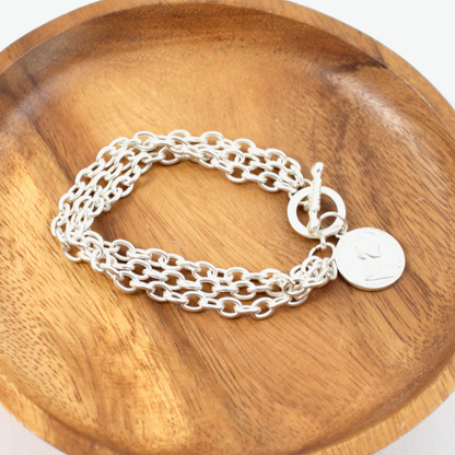 Gold Coin Chain Bracelet