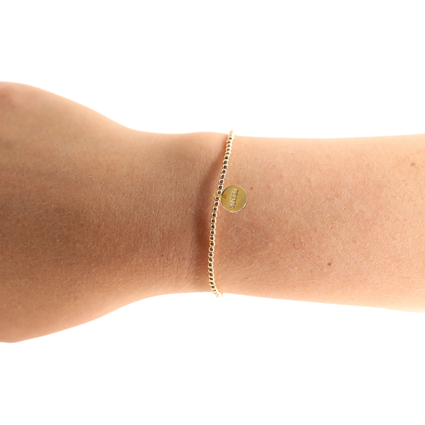 Mom Charm Bracelet on Gold: Petite