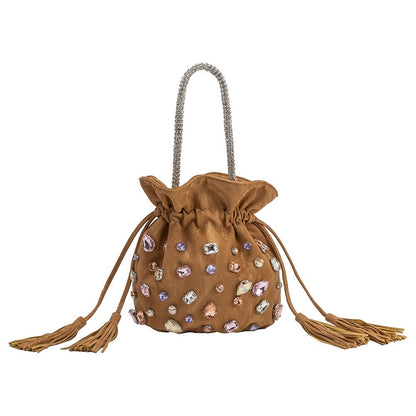 Starla Tan Jeweled Purse